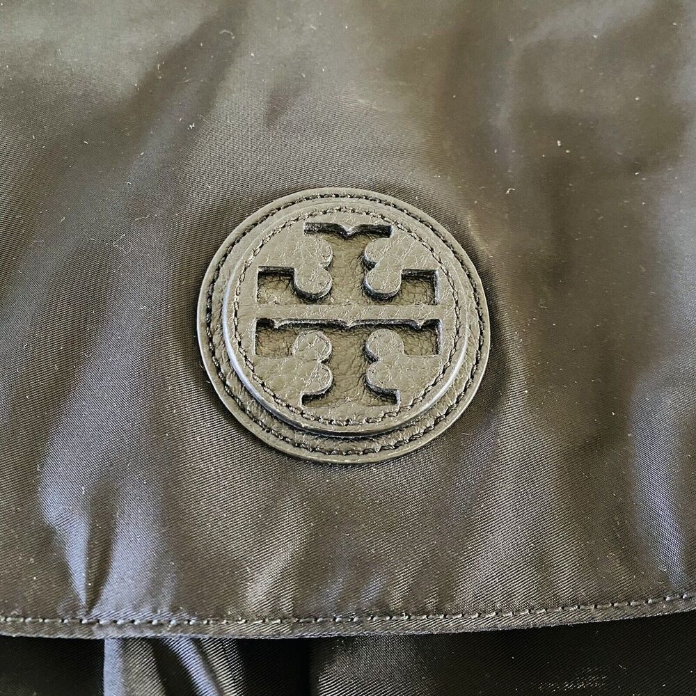 Tory Burch Solid Black Nylon Large Messenger Bag - image 3